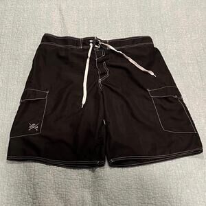 Hang Ten Black Swim Trunks - Size XL